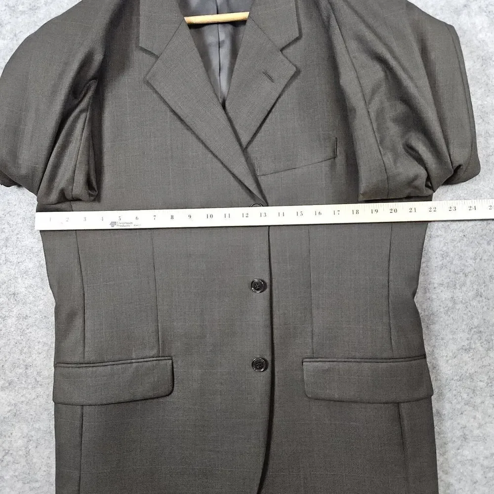 Jones New York Men's Blazer Brown Size S43 (44) Wool Cashmere‎ Blend 3 Button